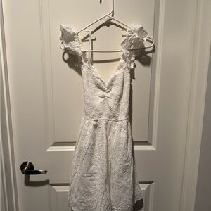Elegant White Flirty Dress